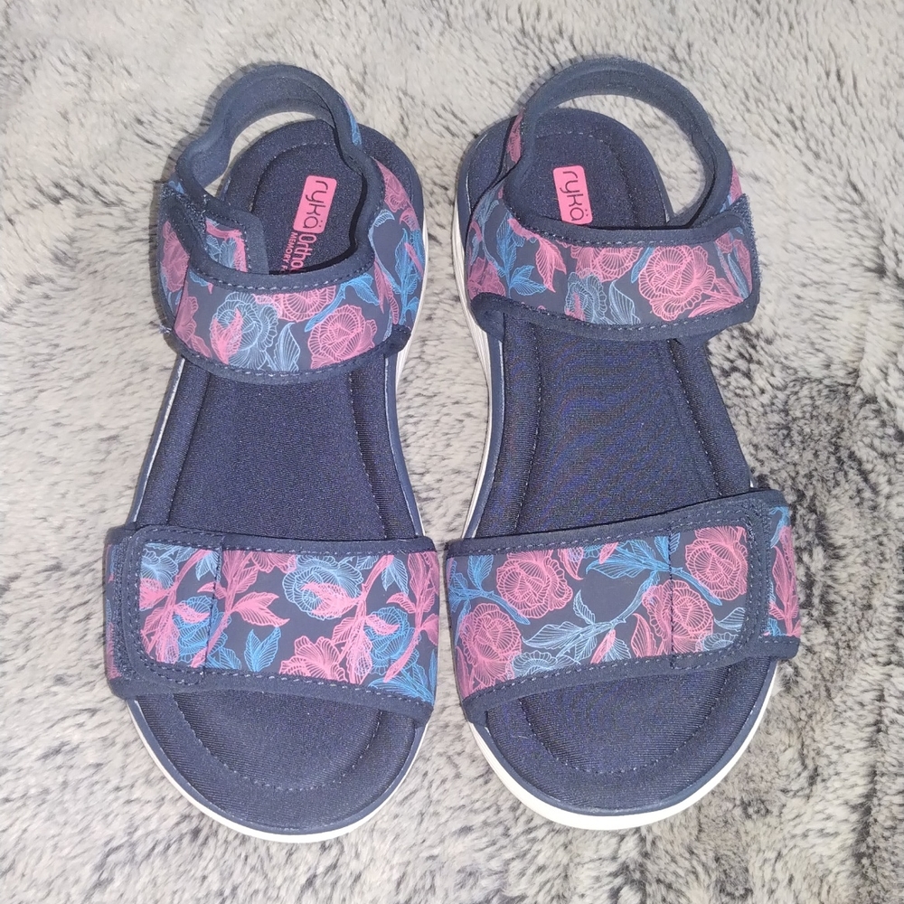 Ryka Ortho lite memory foam sandals size 10W 10 wide